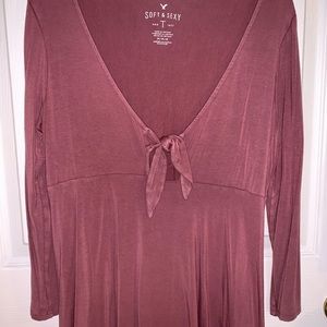 Mauve A&E Soft & Sexy Babydoll T